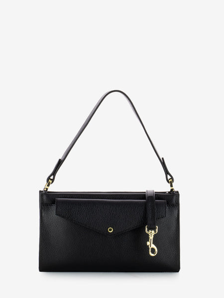 Borsa Muriel piccola in pelle nero