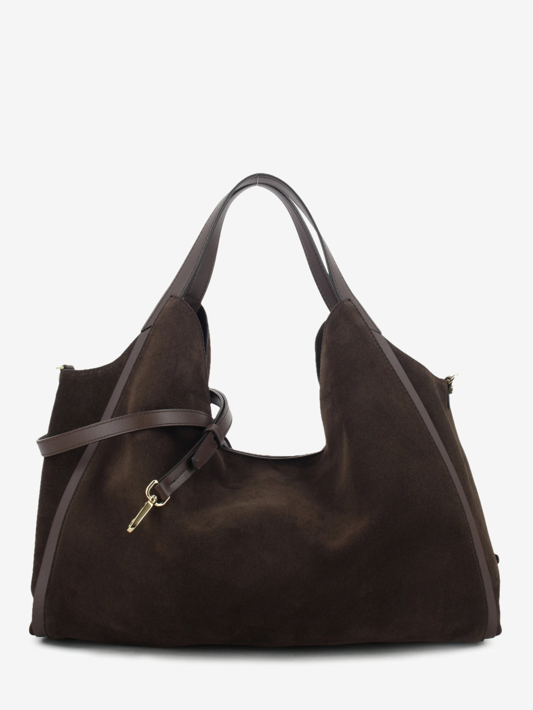 CHOCOLATE SUEDE LEATHER BAG 1.2787CA.SER.CIOCCOL
