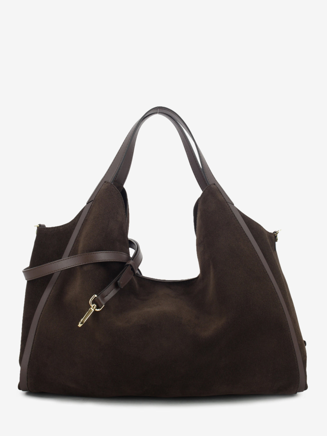 CHOCOLATE SUEDE LEATHER BAG 1.2787CA.SER.CIOCCOL