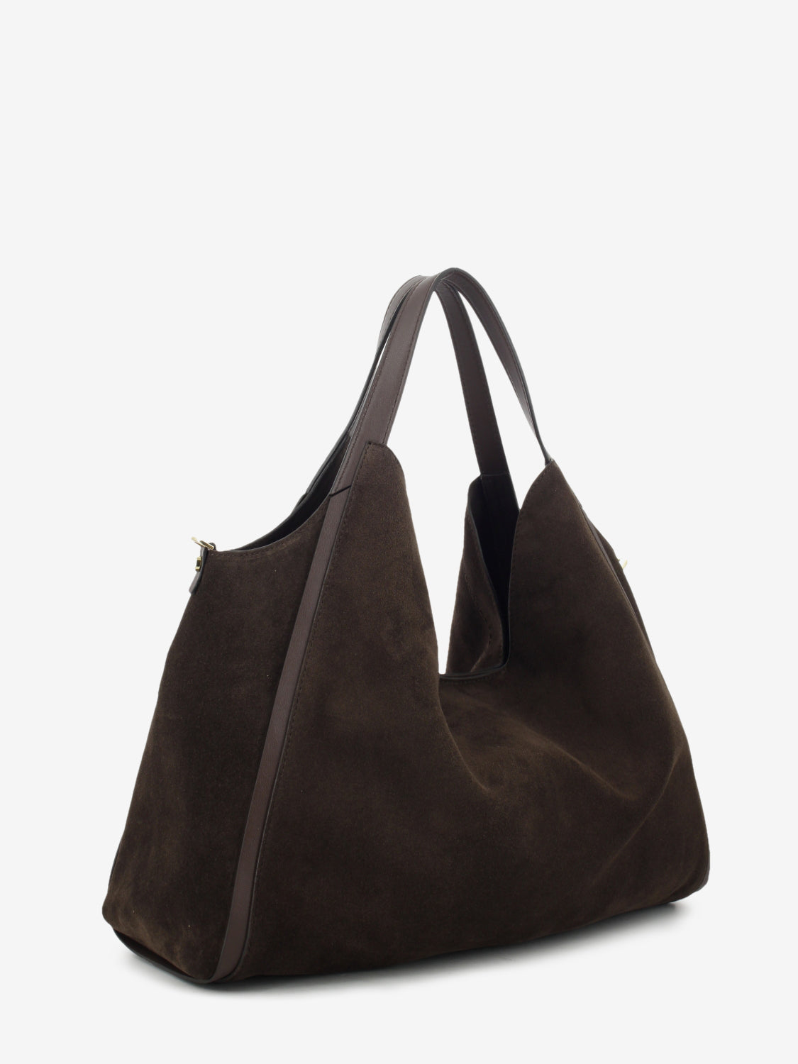 CHOCOLATE SUEDE LEATHER BAG 1.2787CA.SER.CIOCCOL