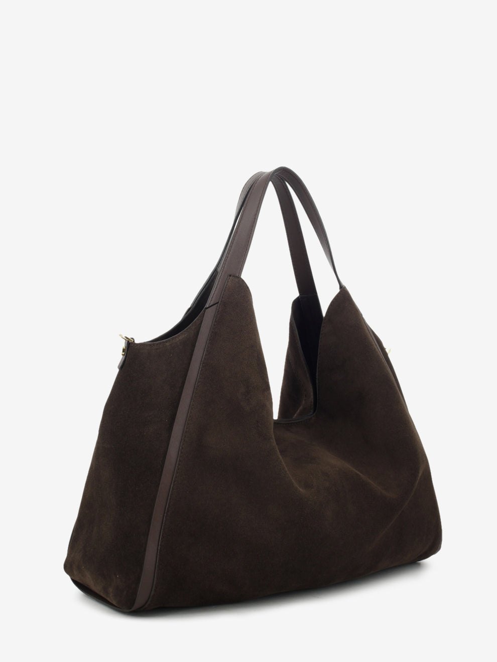 CHOCOLATE SUEDE LEATHER BAG 1.2787CA.SER.CIOCCOL