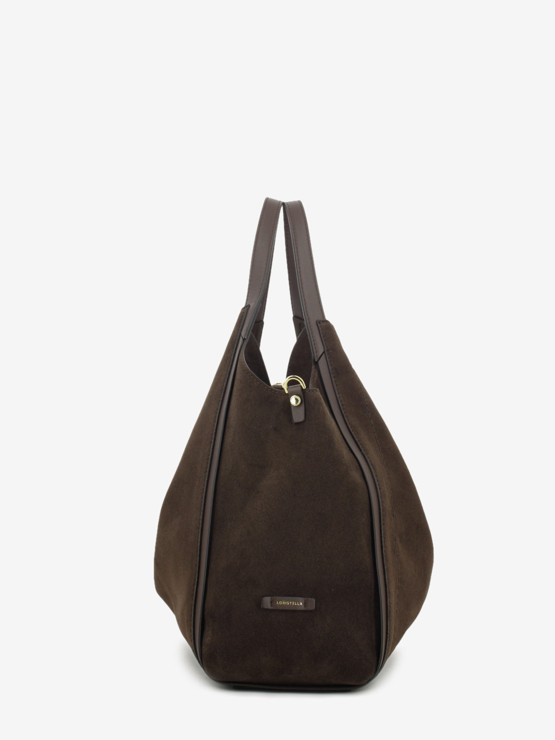 CHOCOLATE SUEDE LEATHER BAG 1.2787CA.SER.CIOCCOL