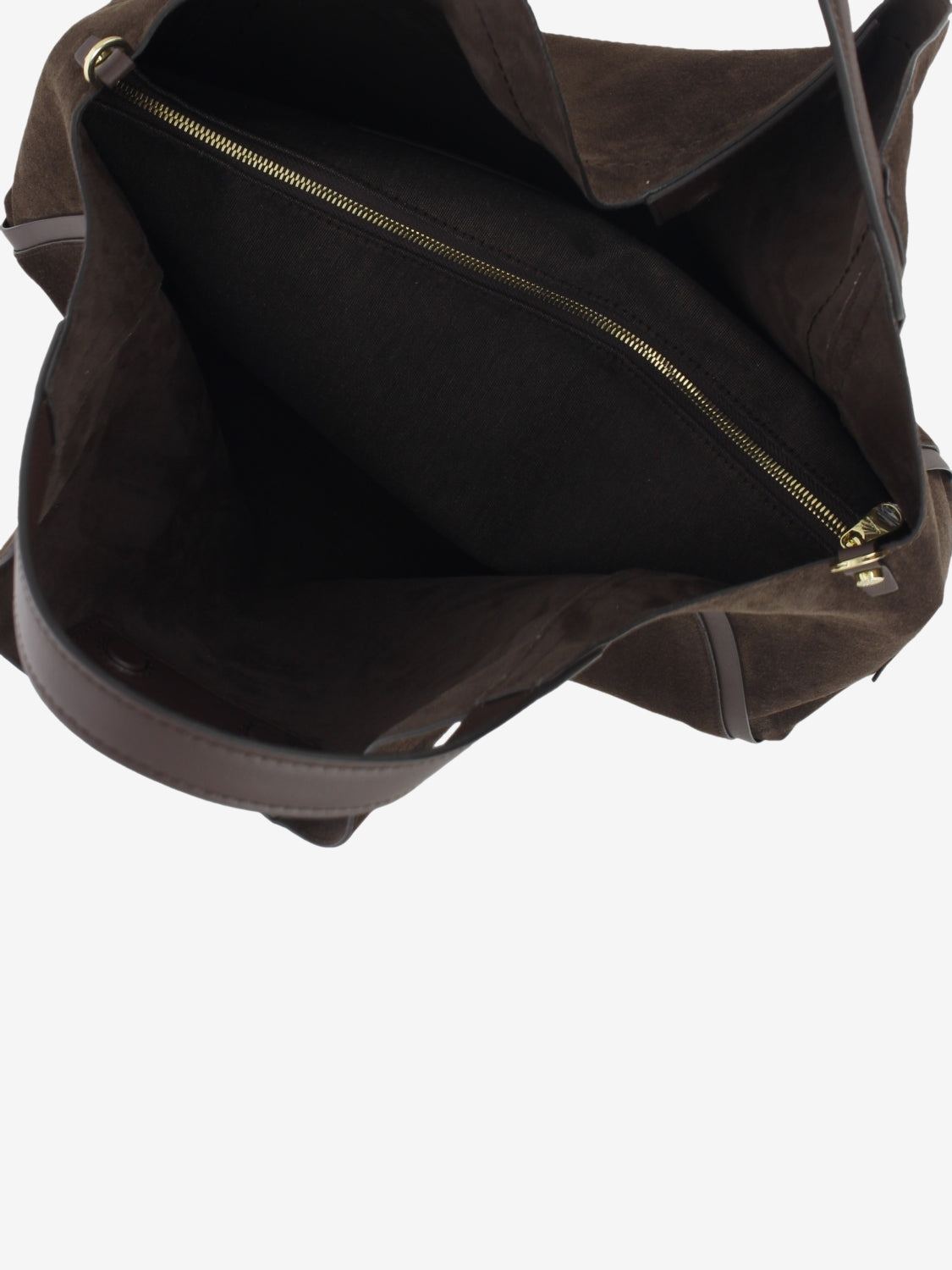 CHOCOLATE SUEDE LEATHER BAG 1.2787CA.SER.CIOCCOL