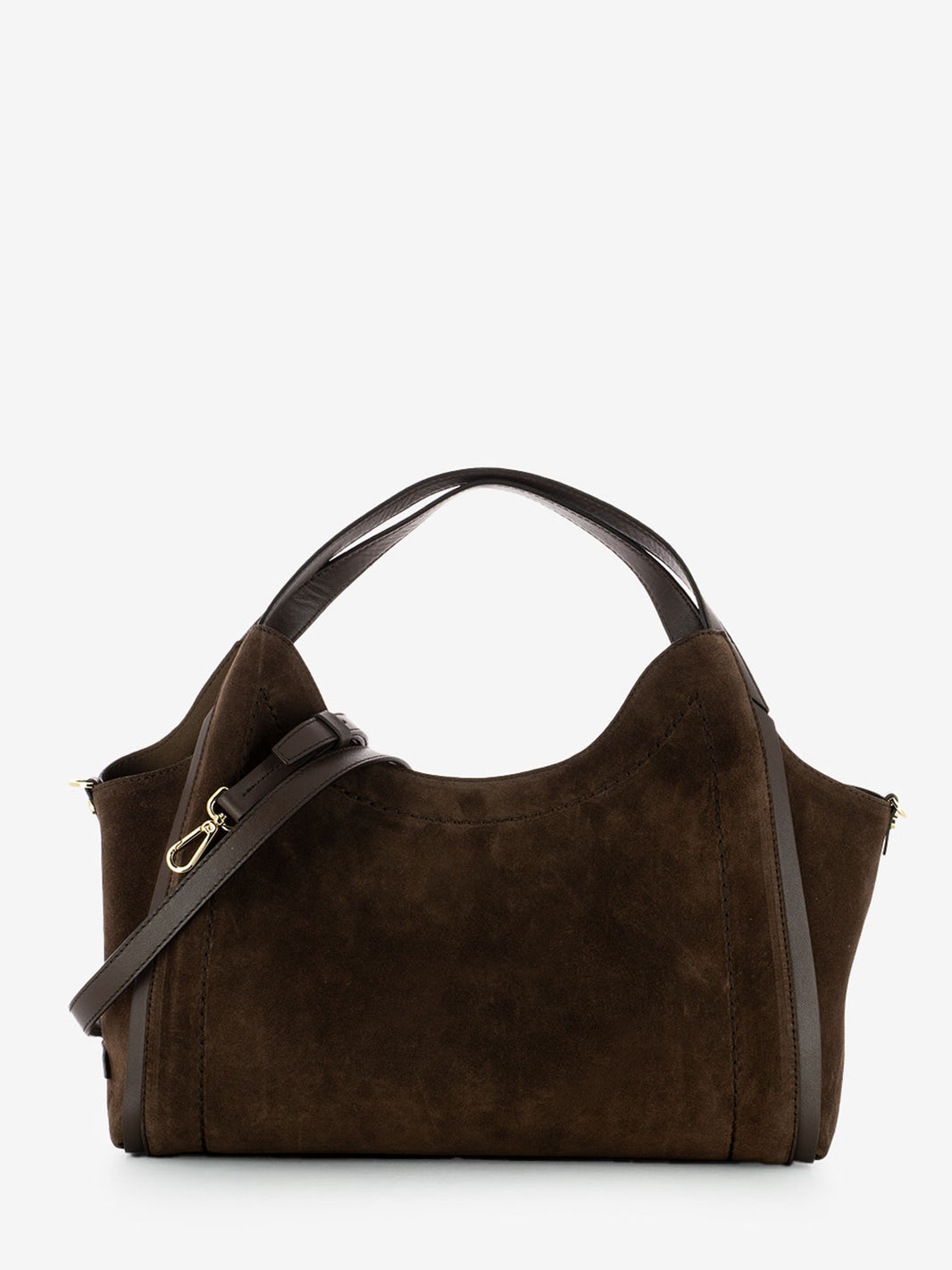 Borsa Serena in suede cioccolato
