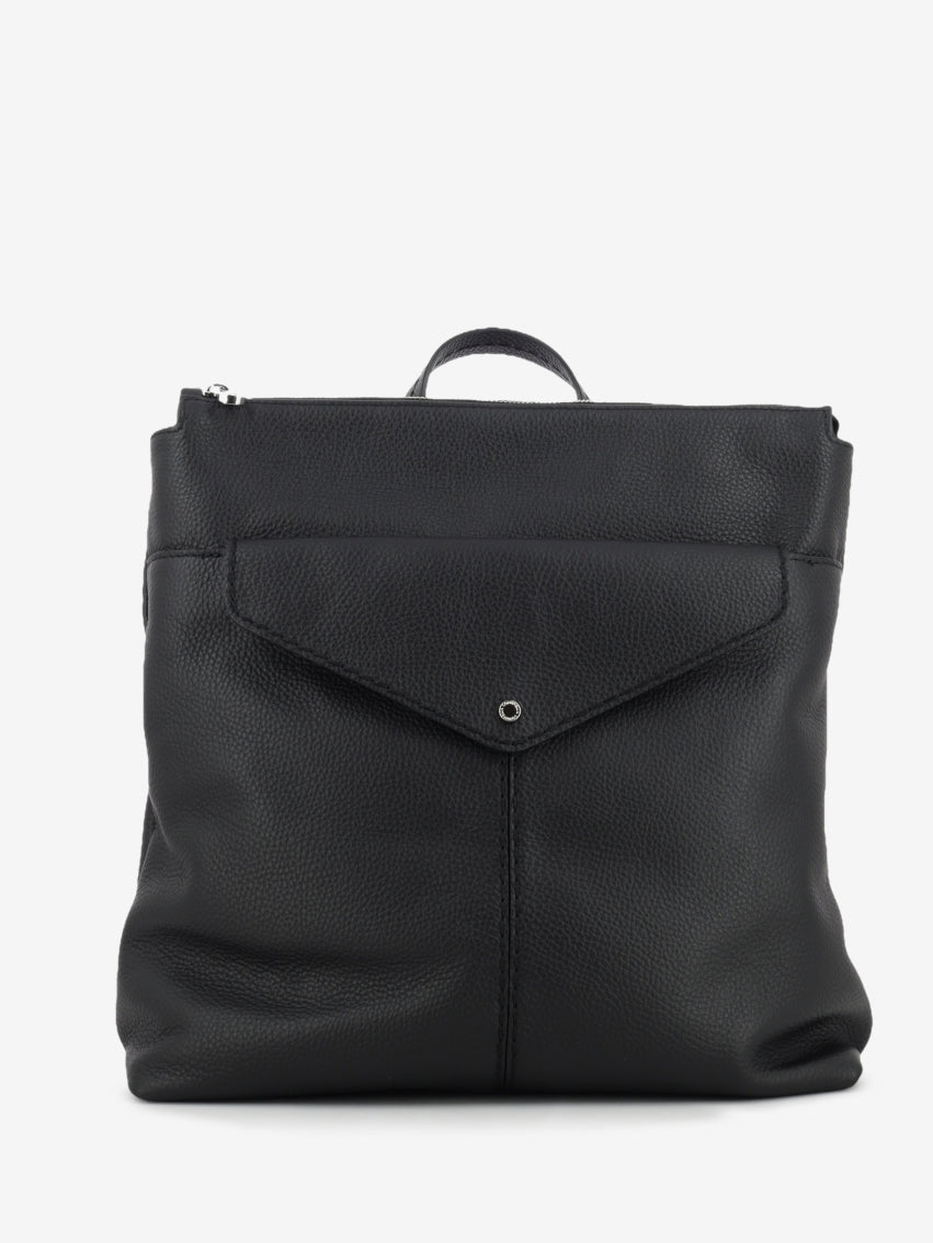 BLACK LEATHER BAG 1.3057-BACKPACK_BLK