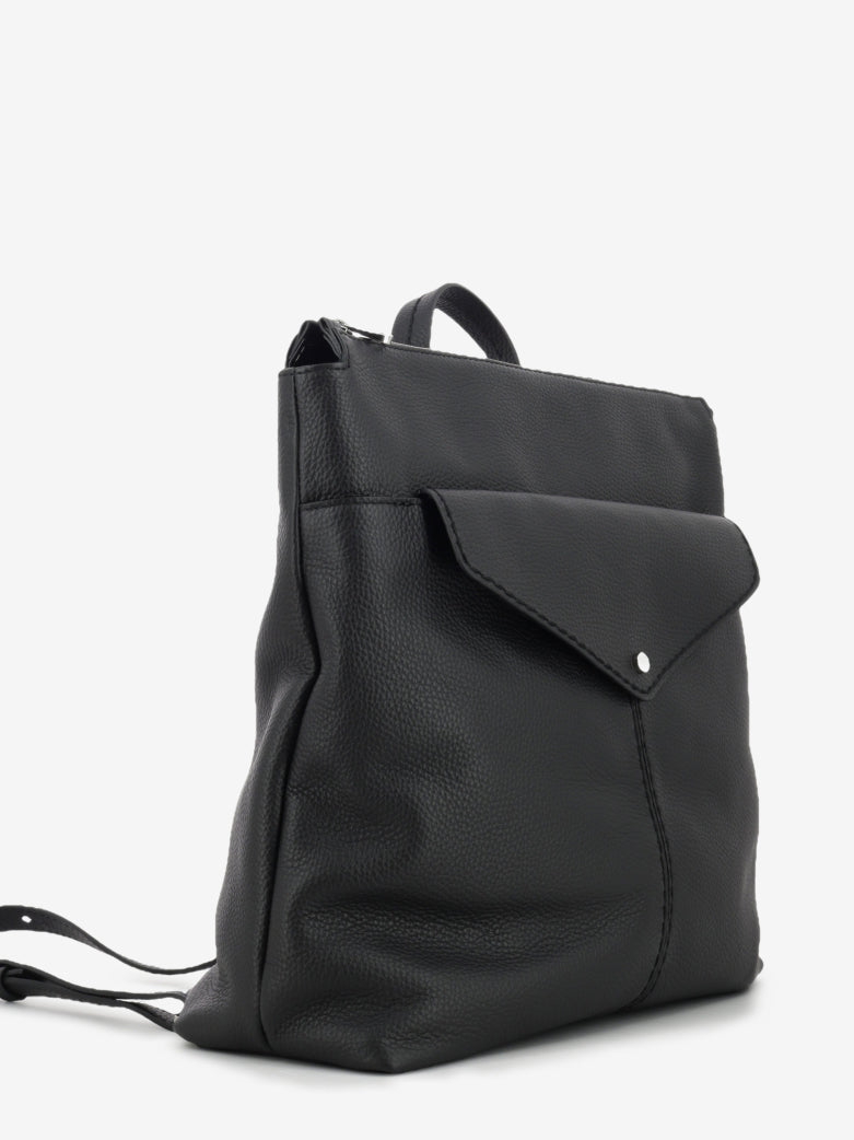 BLACK LEATHER BAG 1.3057-BACKPACK_BLK