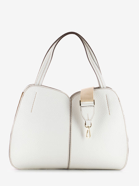 Borsa Irma in pelle bianco