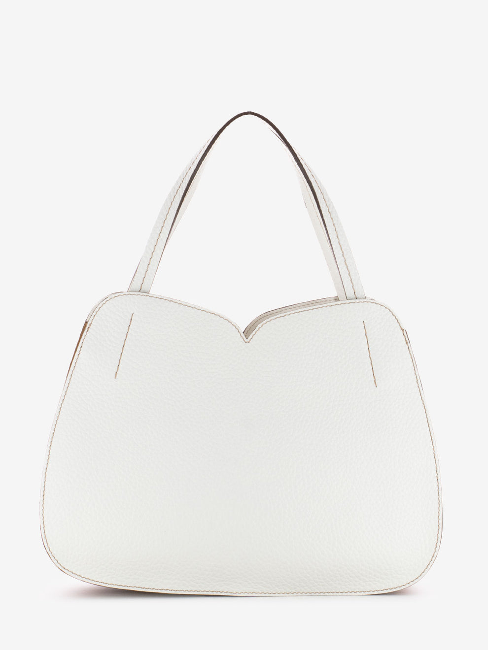 Borsa Irma in pelle bianco