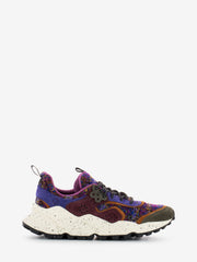 FLOWER MOUNTAIN - Kotetsu woman suede wool brown / multi