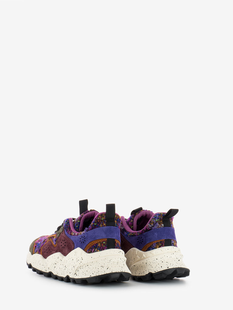 FLOWER MOUNTAIN - Kotetsu woman suede wool brown / multi