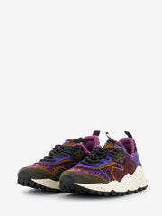 FLOWER MOUNTAIN - Kotetsu woman suede wool brown / multi