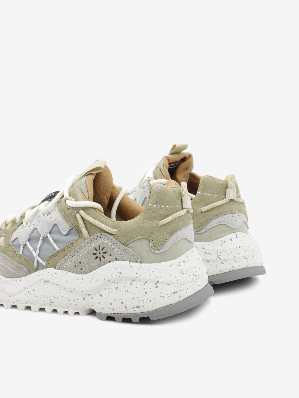 Yamabushi Woman suede e nylon cipria / stone / fuchsia