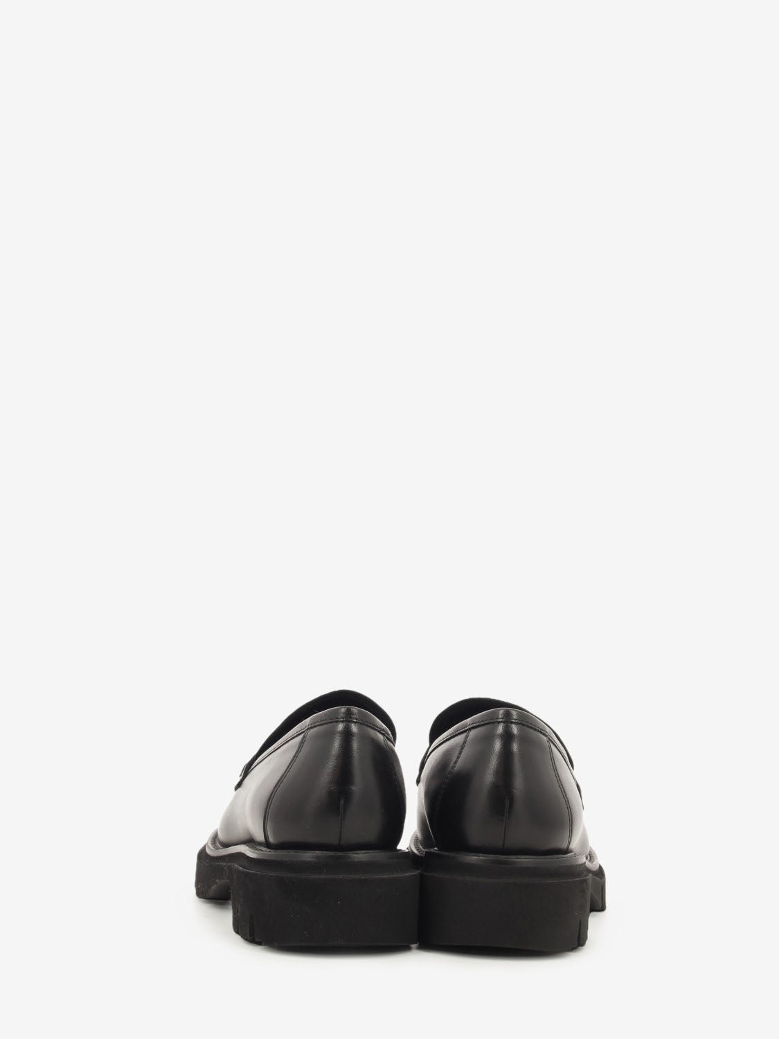 MOCASSIN LEATHER NATURAL BLACK G822M_NERO
