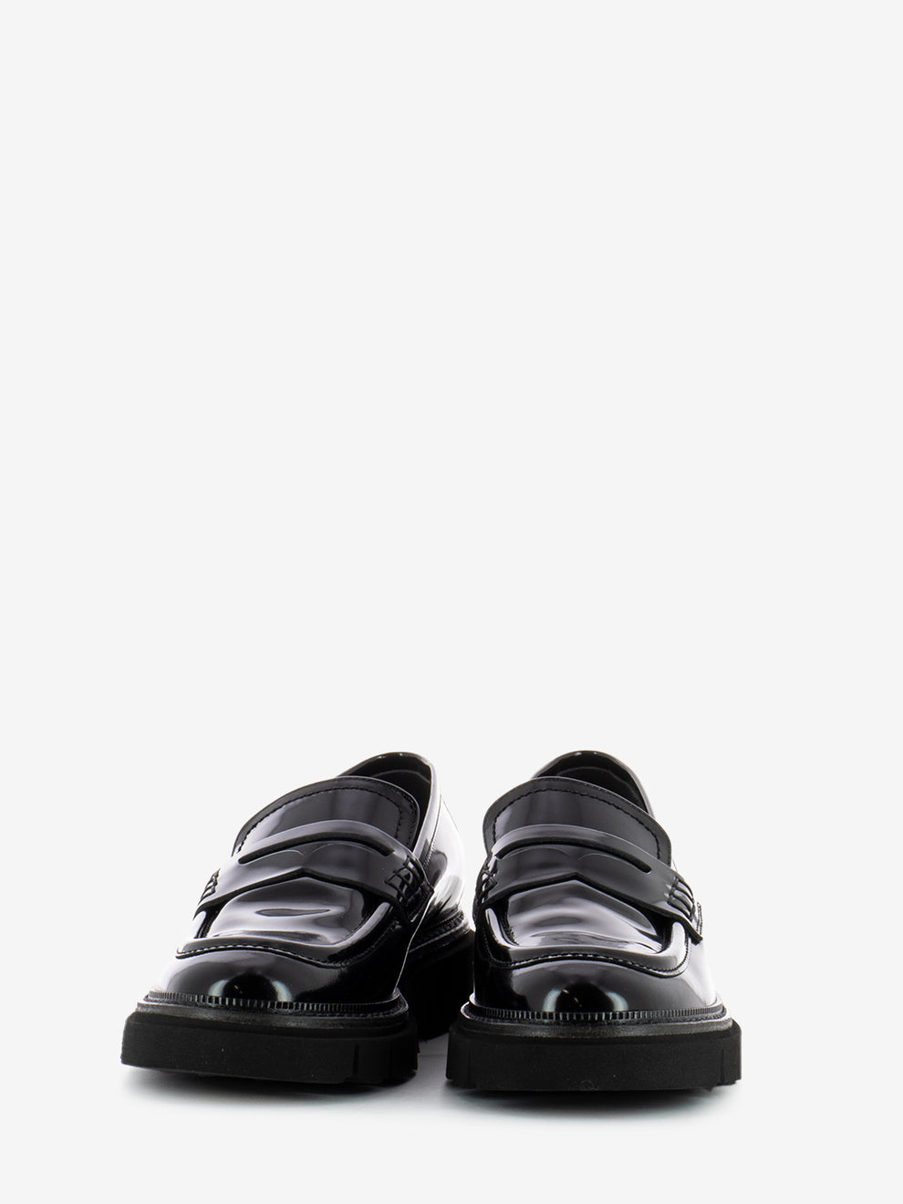Mocassino penny abrasivato nero