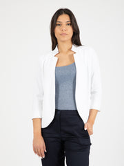 MAIDA MILA - Blazer manica 3/4 bianco