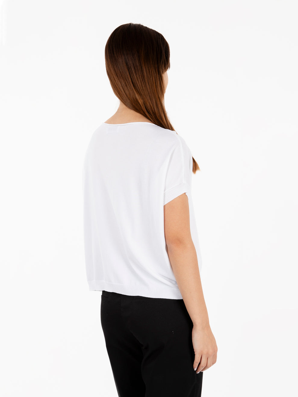 Blusa spalla scesa bianco