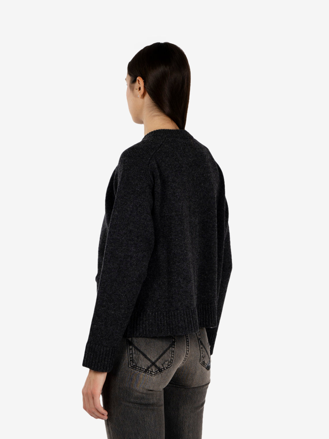 Charcoal wool cardigan