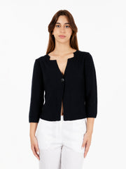 MAIDA MILA - Cardigan micropaillettes nero