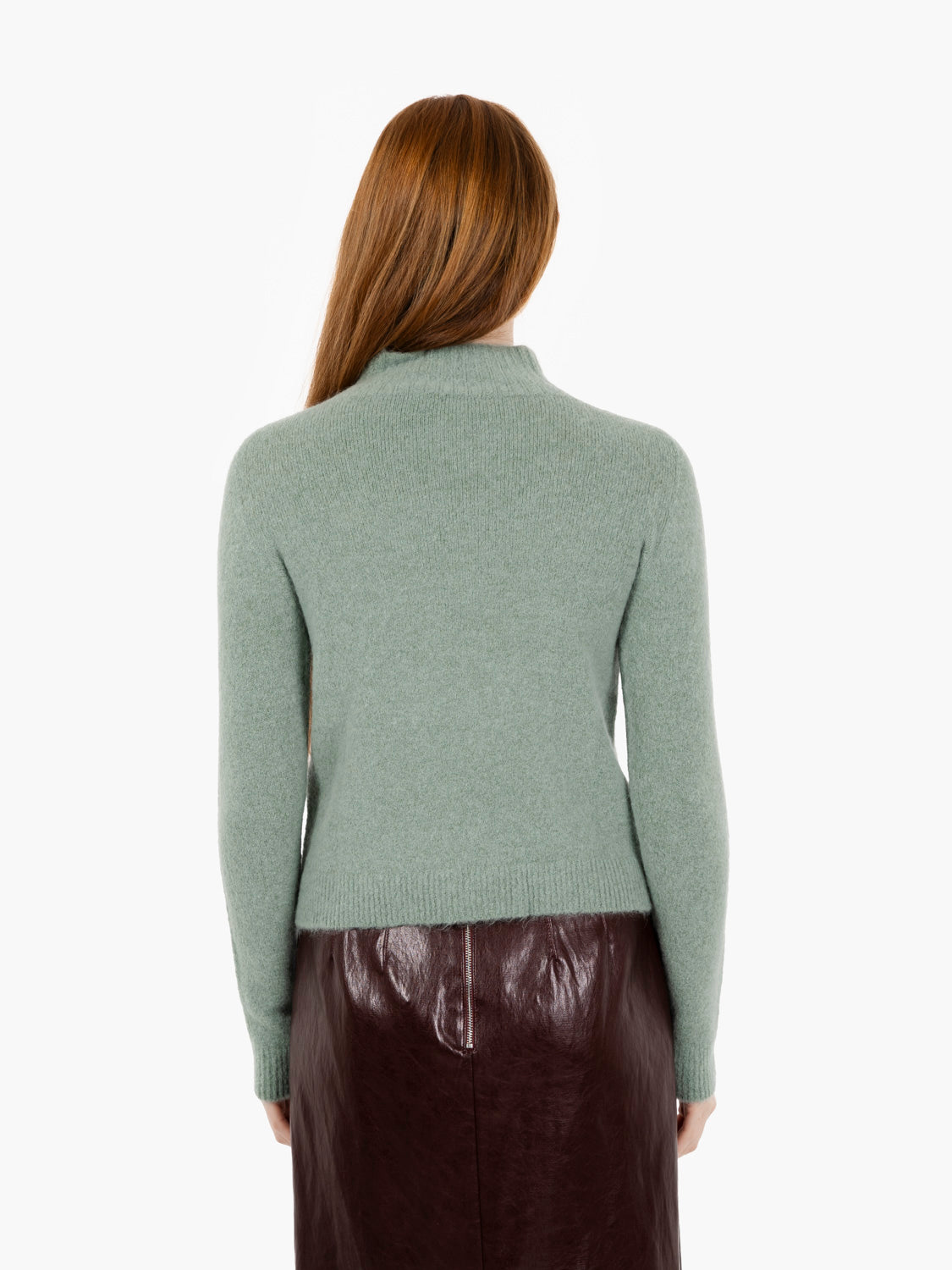 Soft sage wool turtleneck