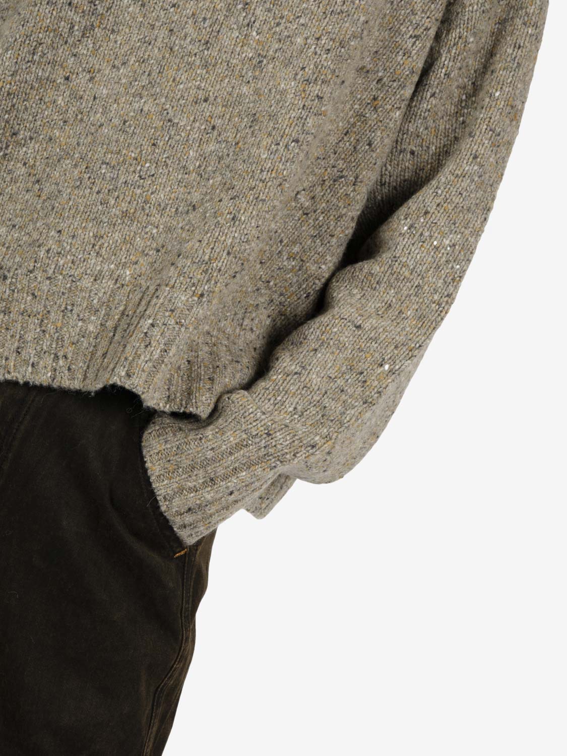 Maglione a scatola asparago