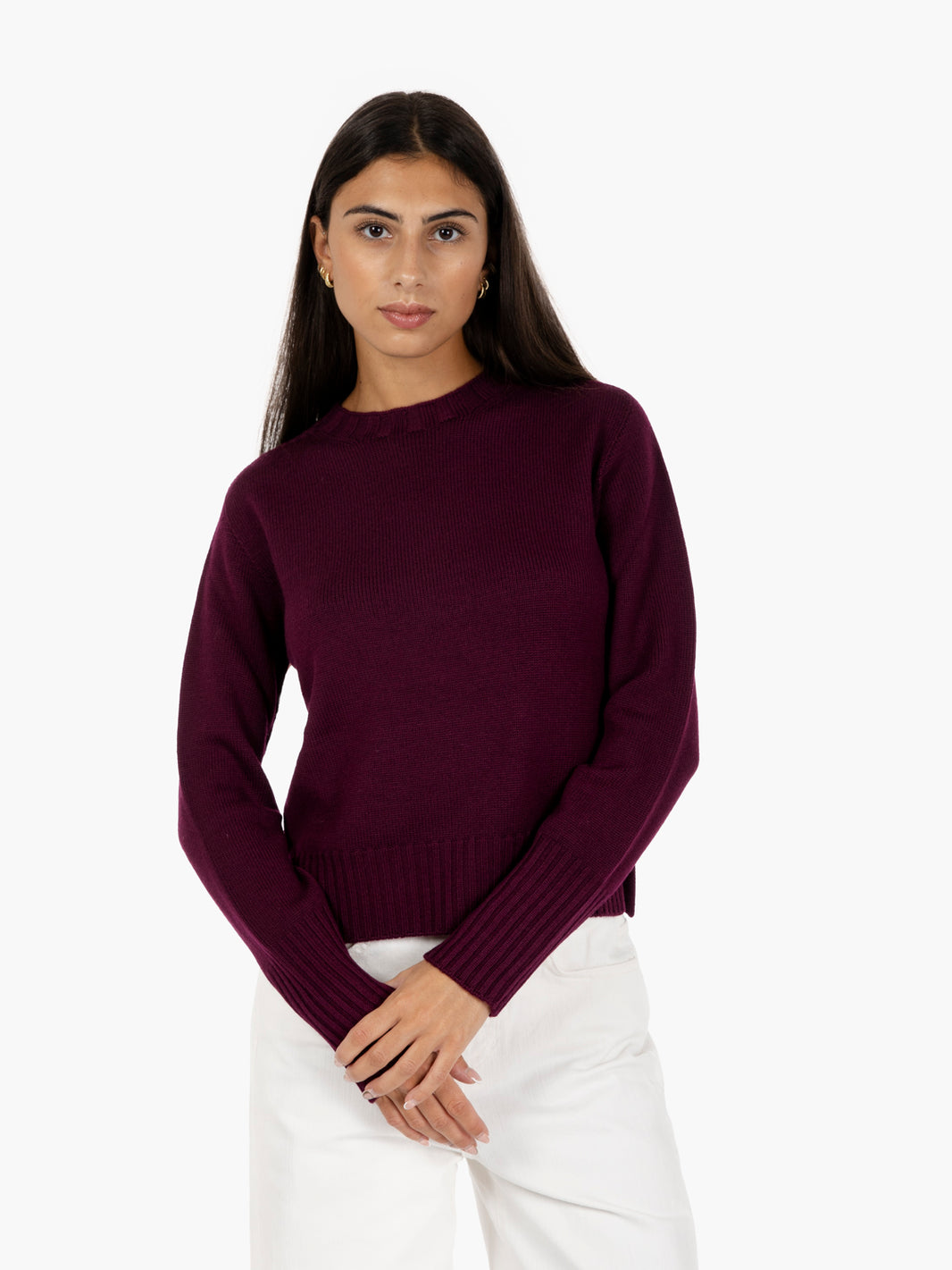 Sangria Crew Neck Box Sweater