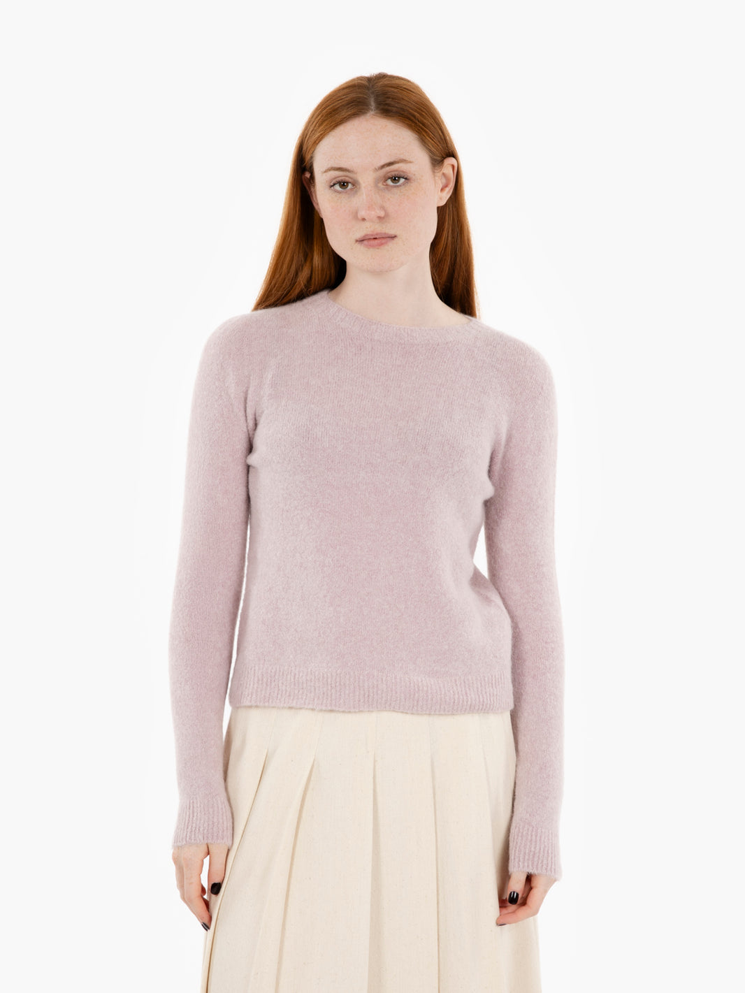 Antique pink crew neck sweater
