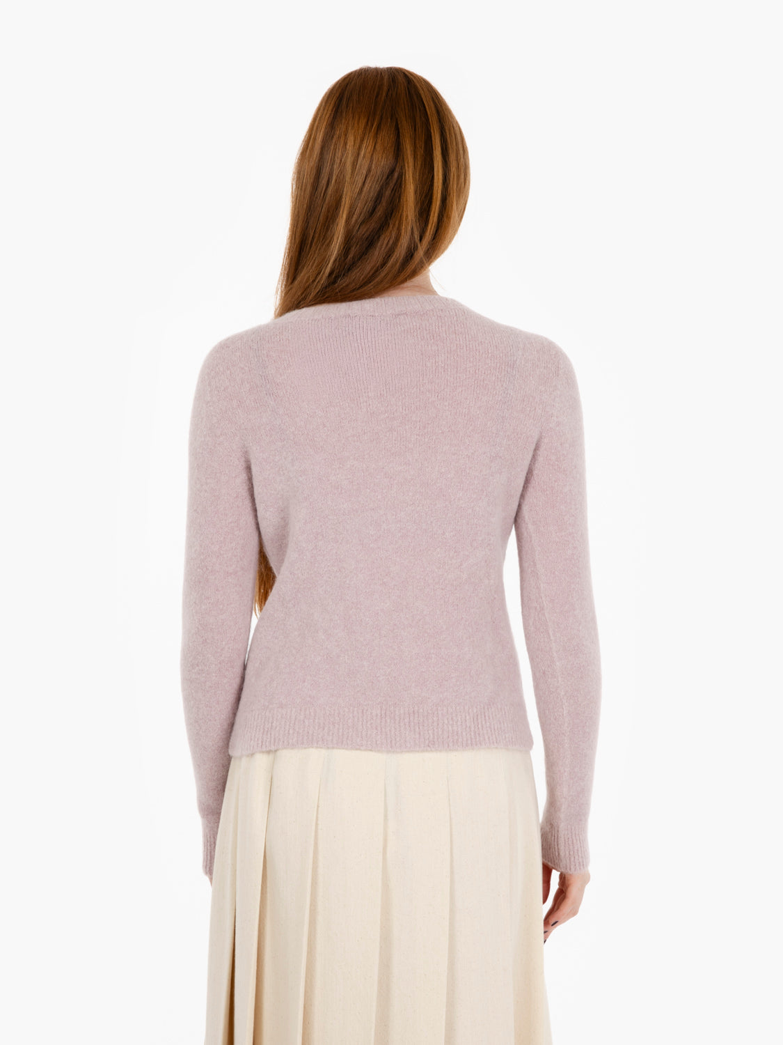 Antique pink crew neck sweater