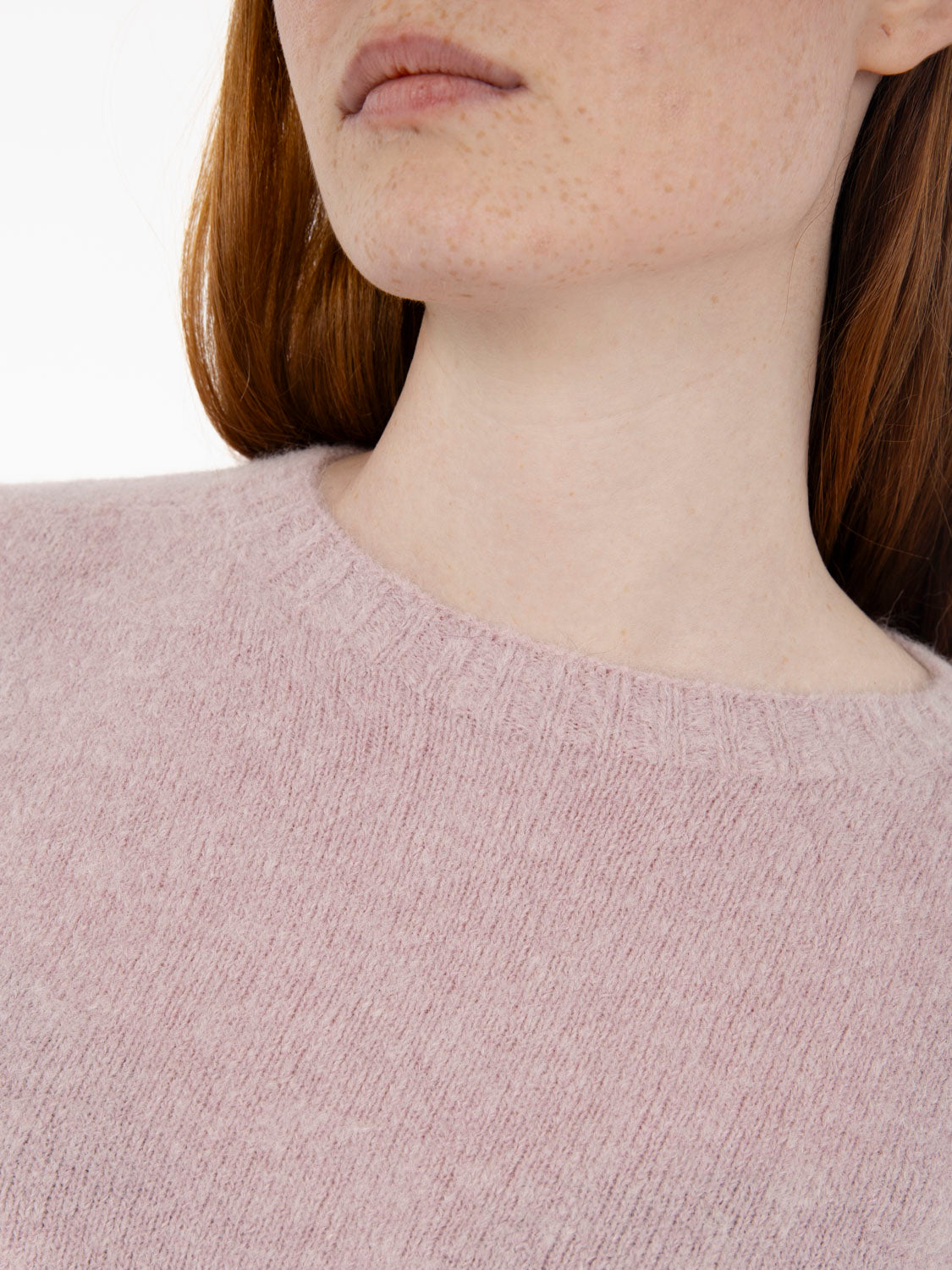 Antique pink crew neck sweater
