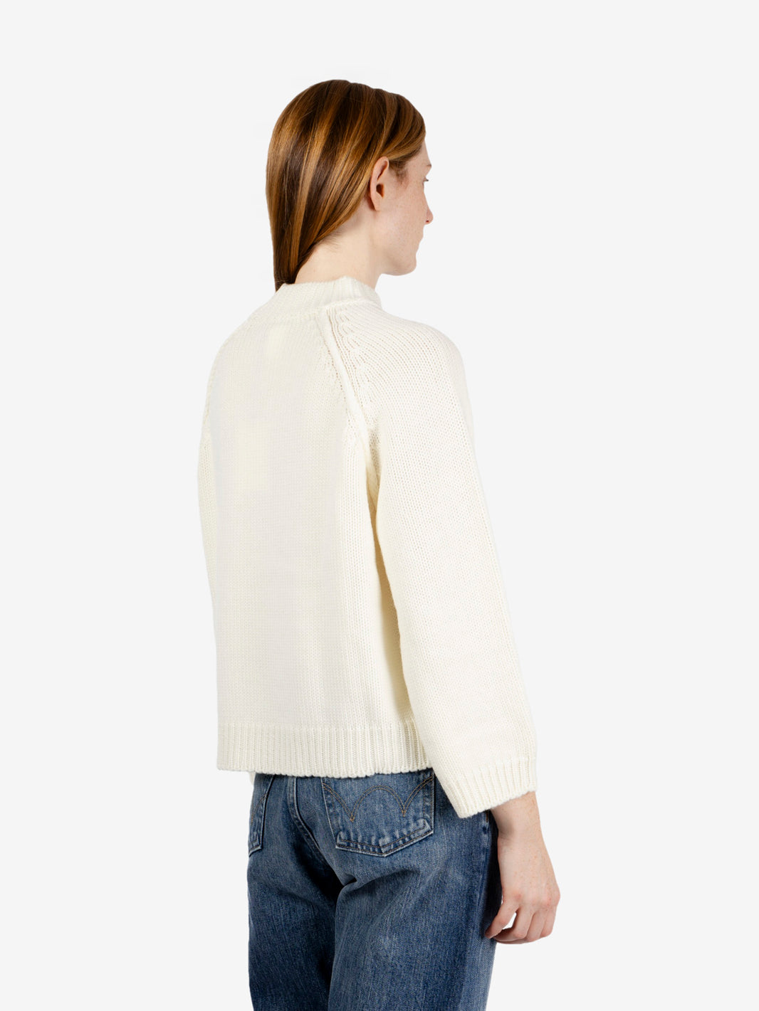 Maglione manica raglan off white
