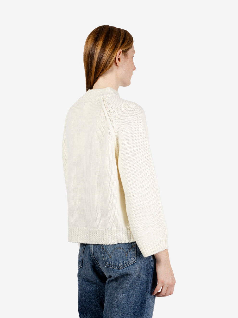 Maglione manica raglan off white