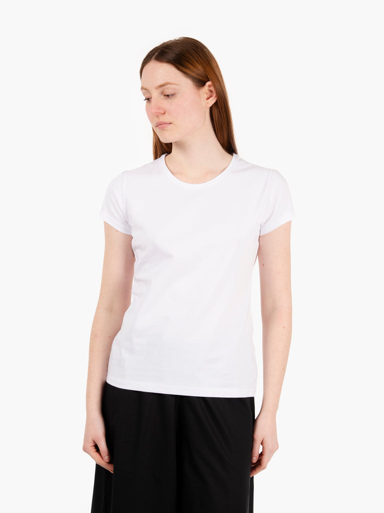 MAIDA MILA - T-shirt basic a girocollo bianco