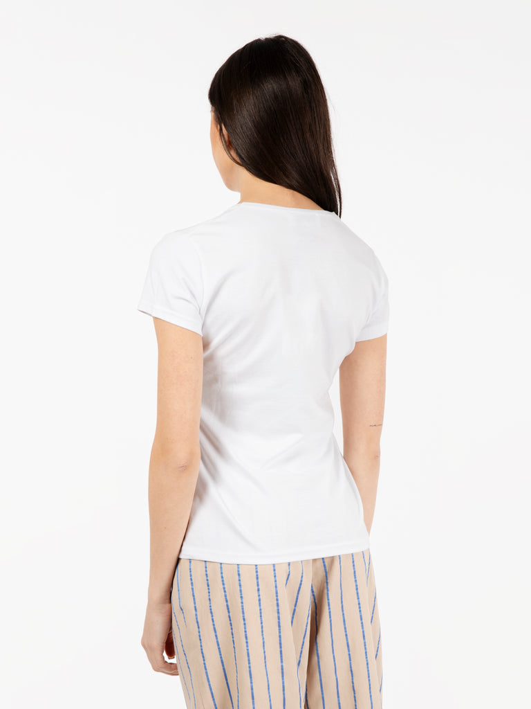 MAIDA MILA - T-shirt manica aletta bianco