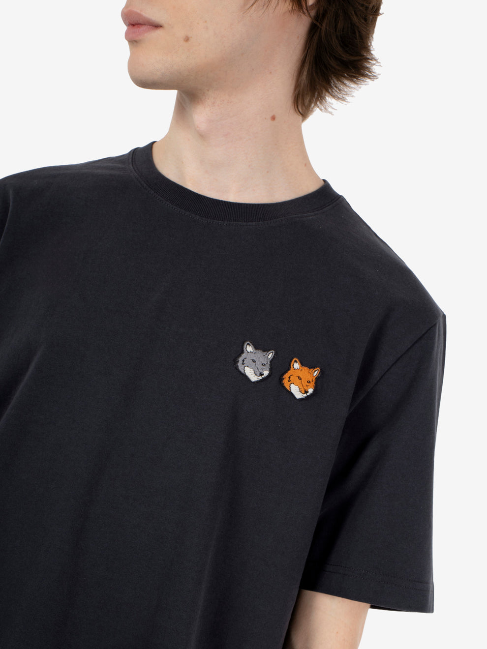 Double fox comfort t-shirt anthracite