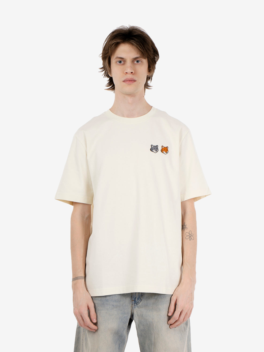 Double fox comfort t-shirt latte