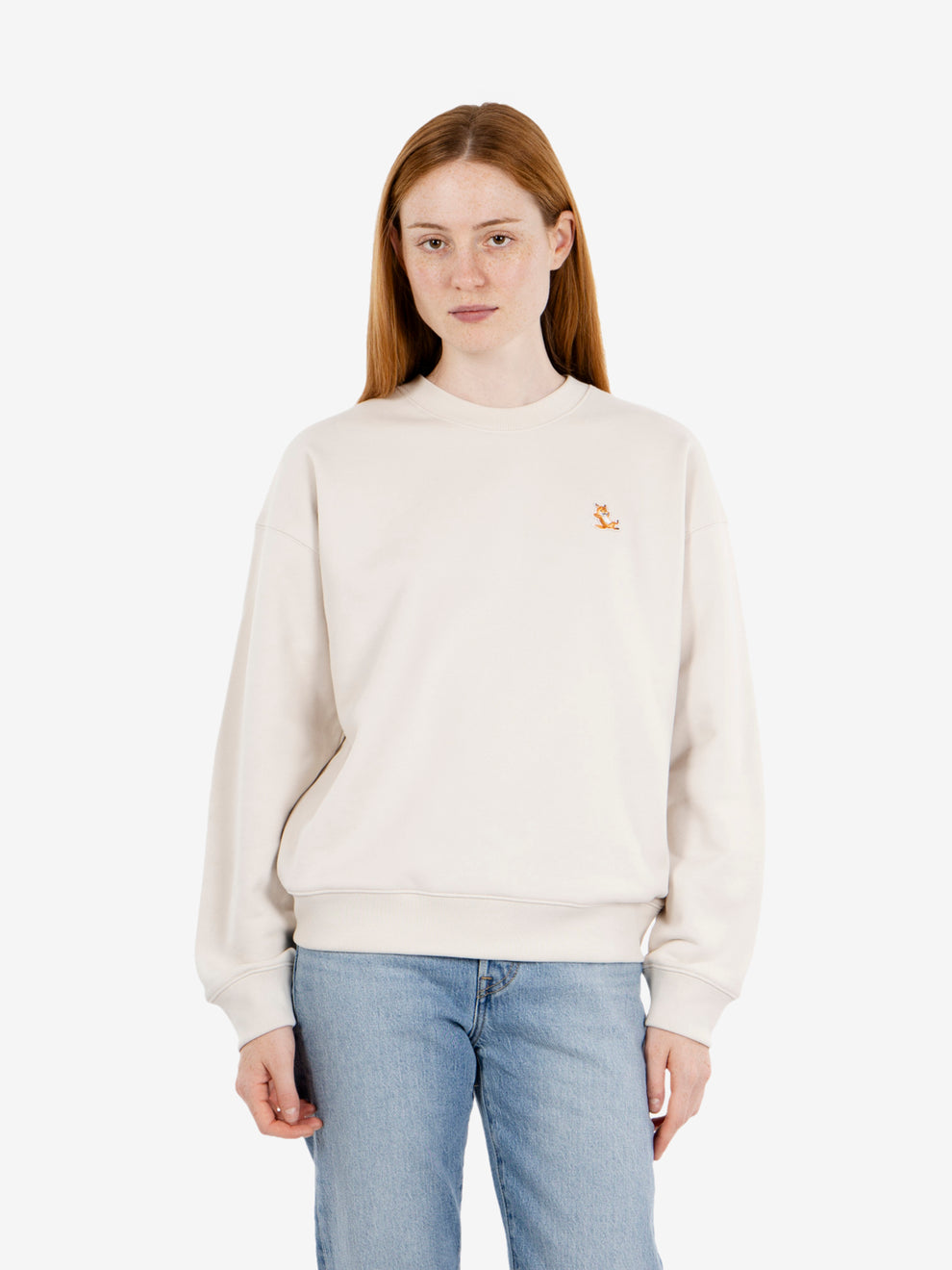 Chillax Fox comfort moon beige sweatshirt