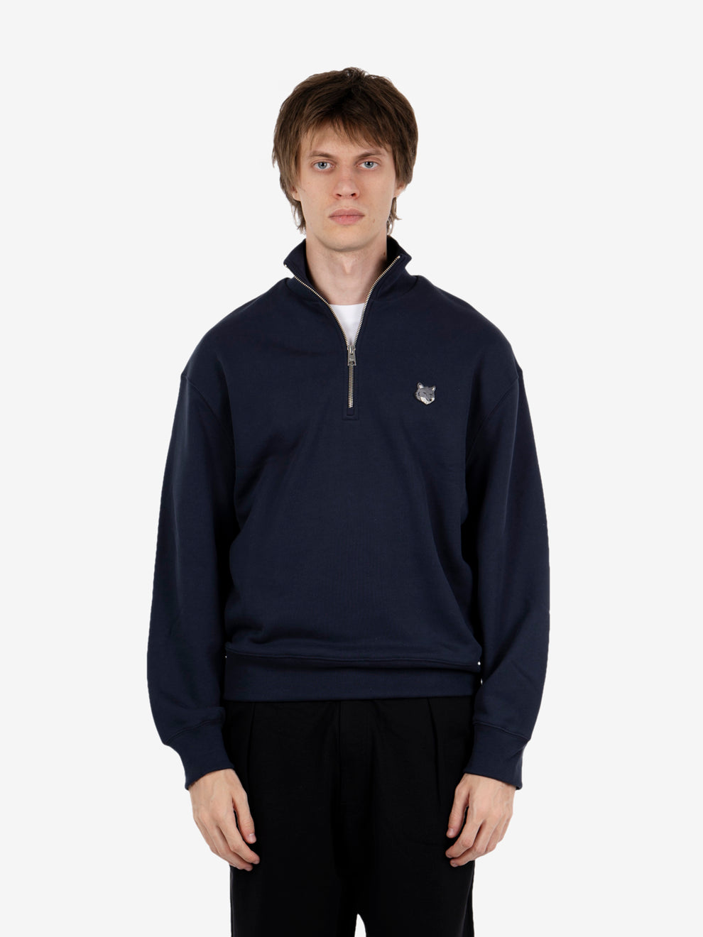 FOX HEAD COMFORT HALF ZIP SWEATSHIRT CLASSIC NAVY PM00305KM0341_0413
