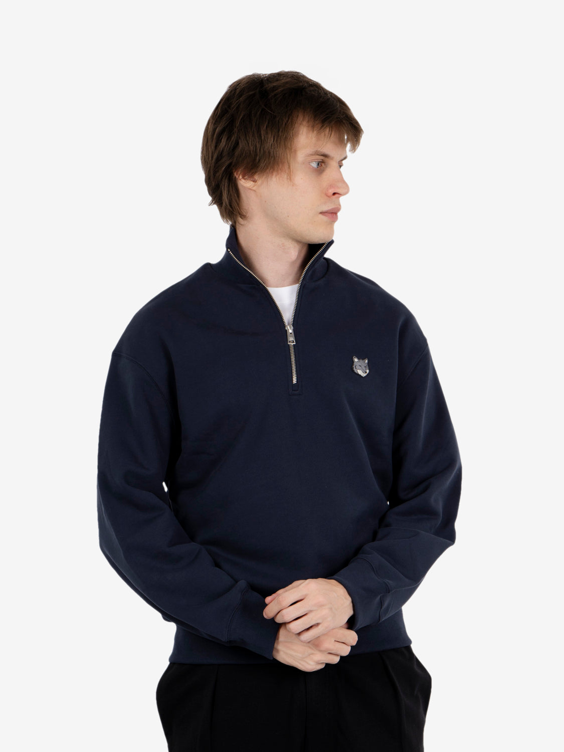 FOX HEAD COMFORT HALF ZIP SWEATSHIRT CLASSIC NAVY PM00305KM0341_0413