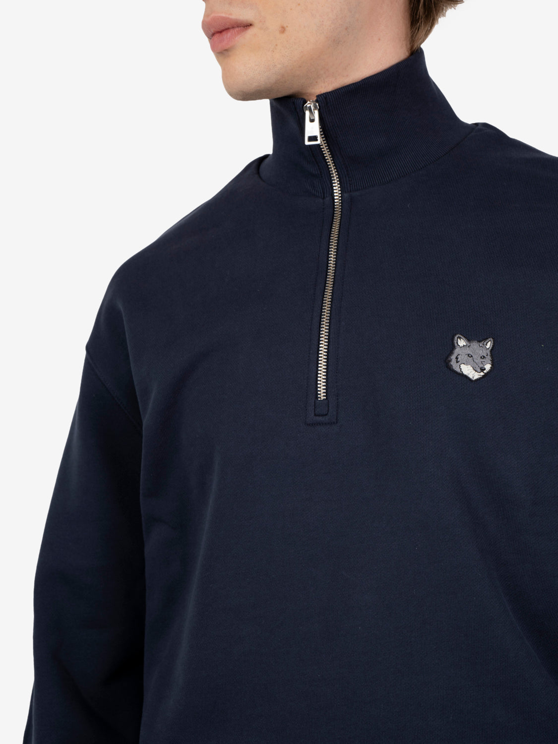 FOX HEAD COMFORT HALF ZIP SWEATSHIRT CLASSIC NAVY PM00305KM0341_0413
