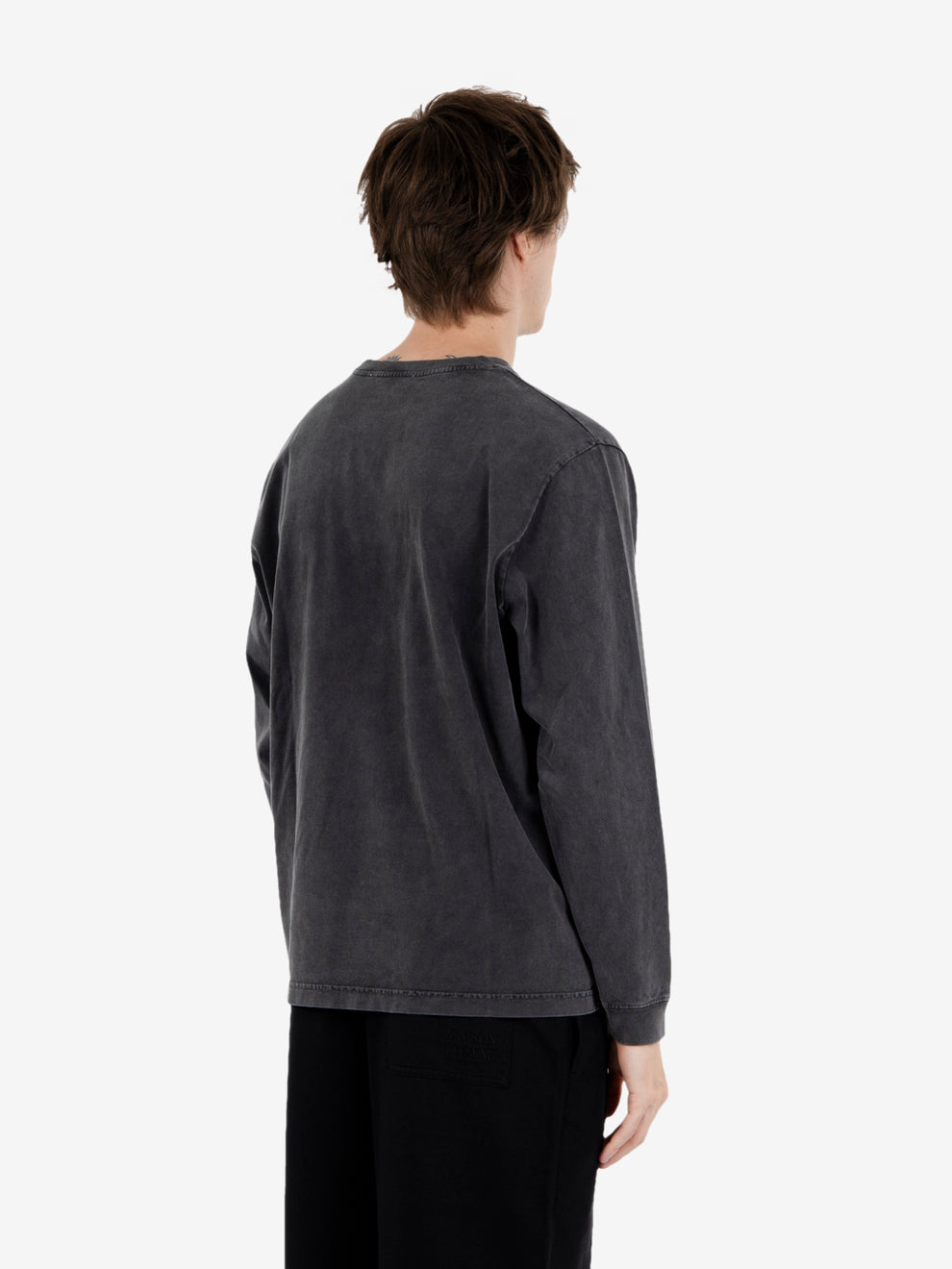 Fox head faded comfort long sleeve tee black