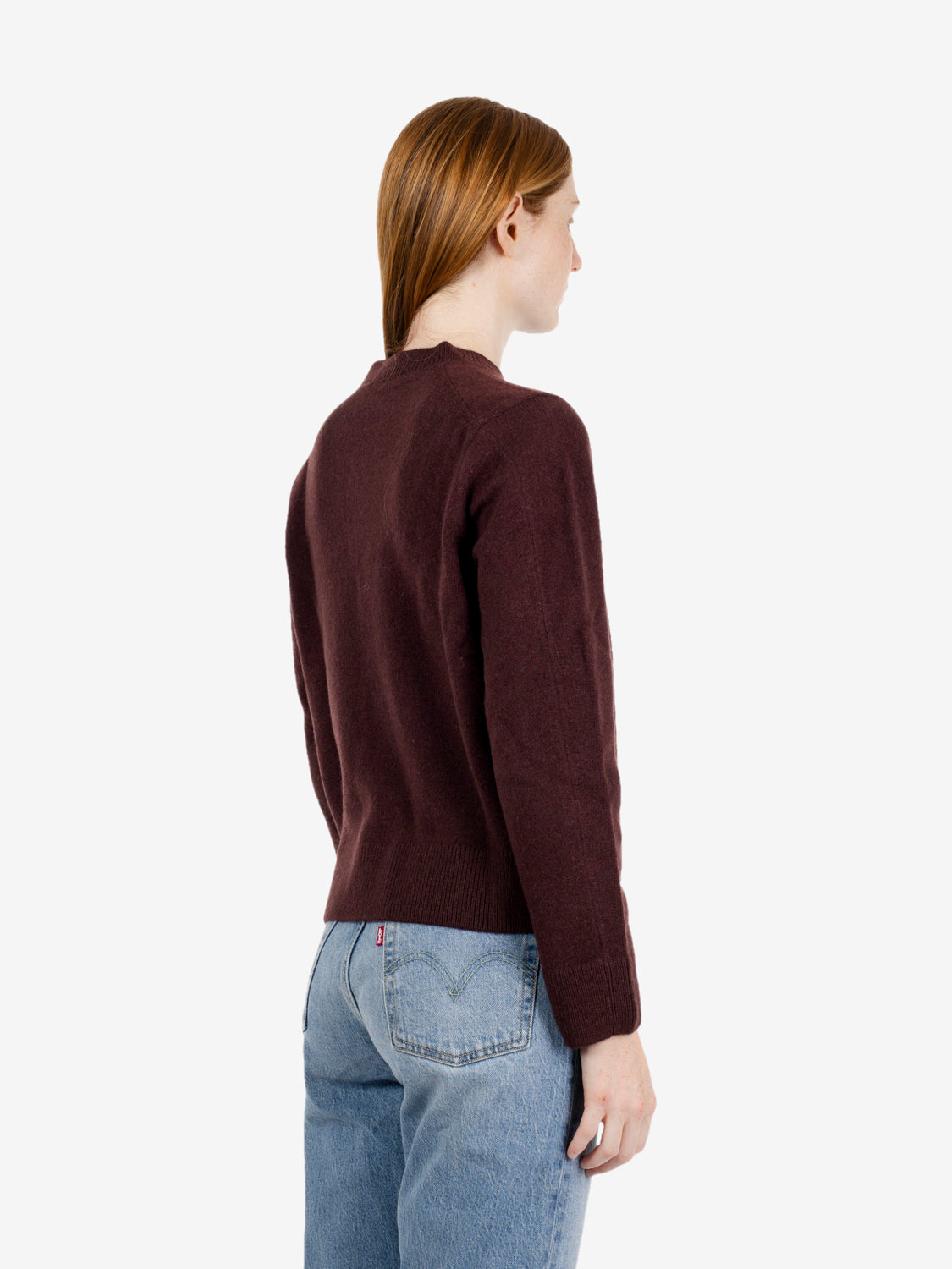 Fox Head Lambswool comfort jumper dark wood