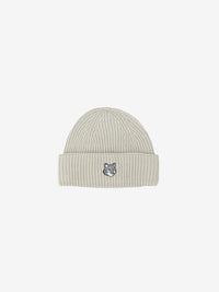 Fox head large beanie moon beige