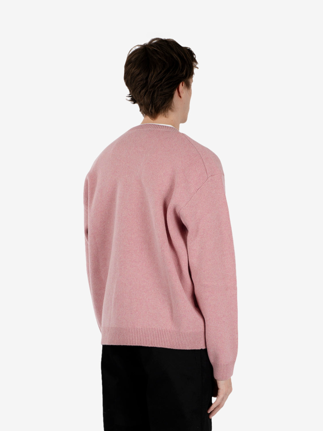 Fox Head Milano lambswool jumper deep rose