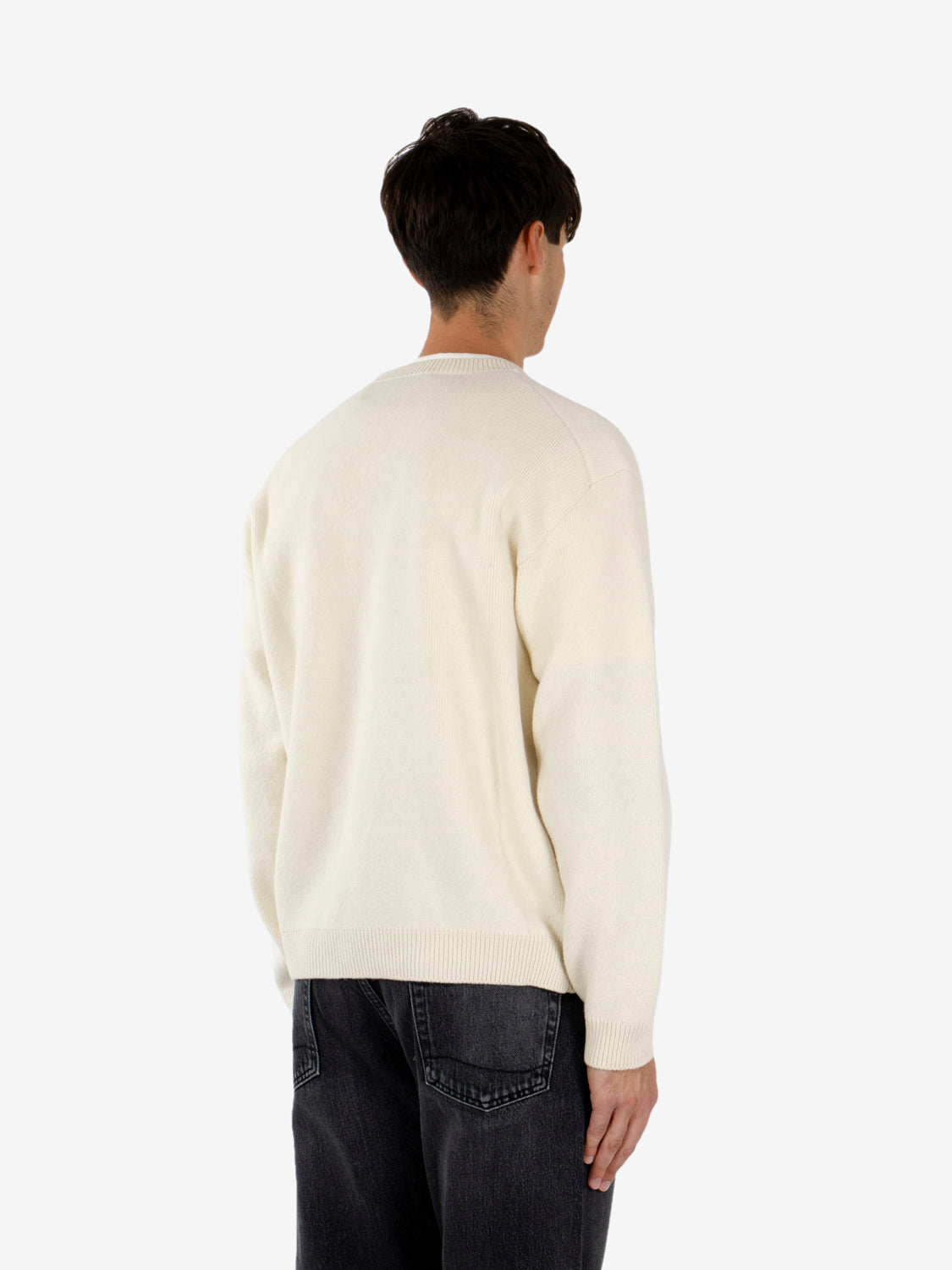 Fox Head Milano Lambswool jumper pure ecru