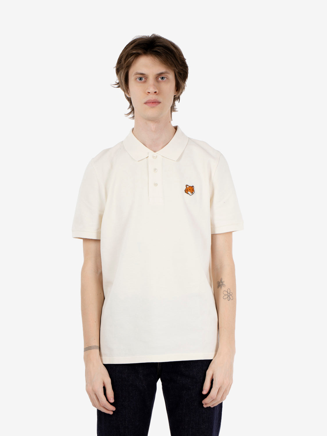 Fox head polo noble beige