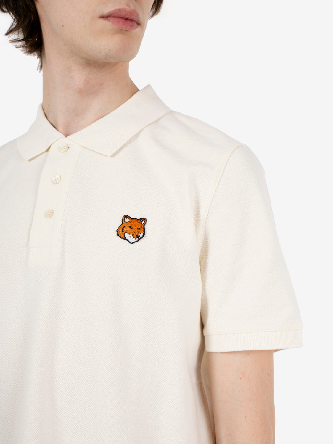 Fox head polo noble beige