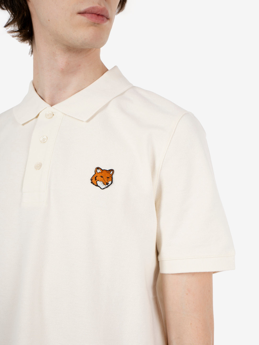 Fox head polo noble beige