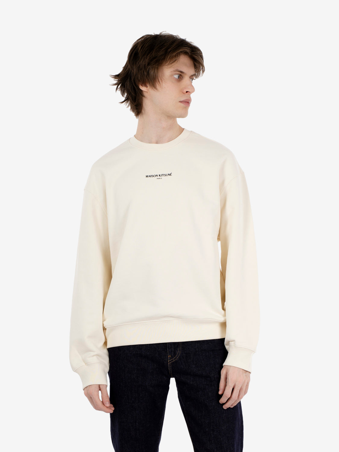 Maison Kitsuné Paris comfort sweatshirt noble beige