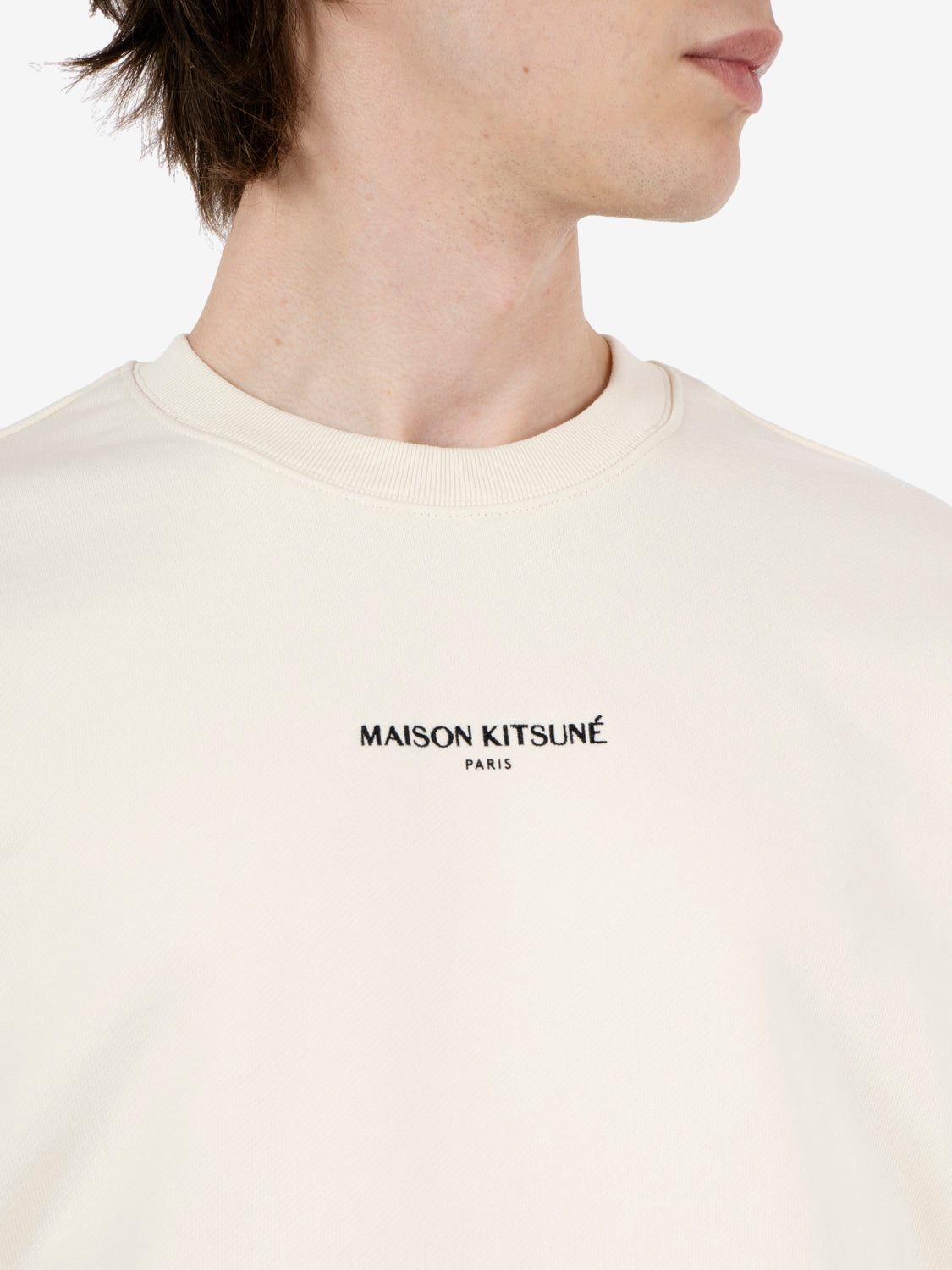 Maison Kitsuné Paris comfort sweatshirt noble beige