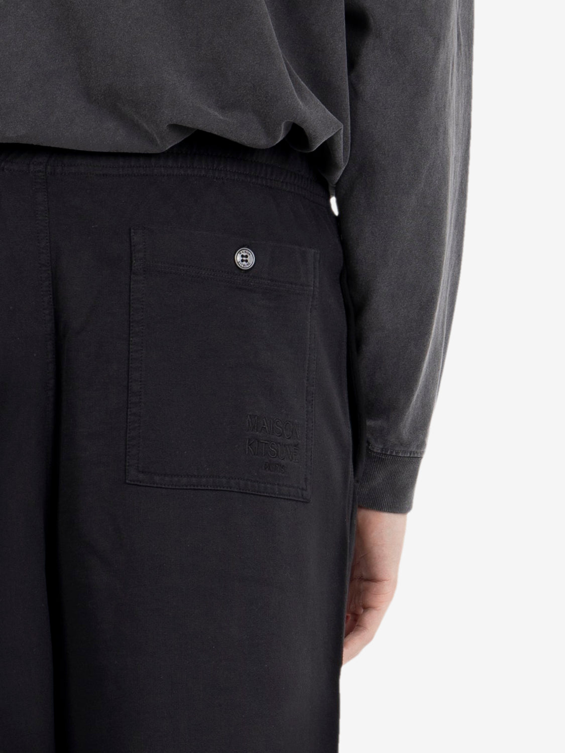 Wide leg Jogger pants black