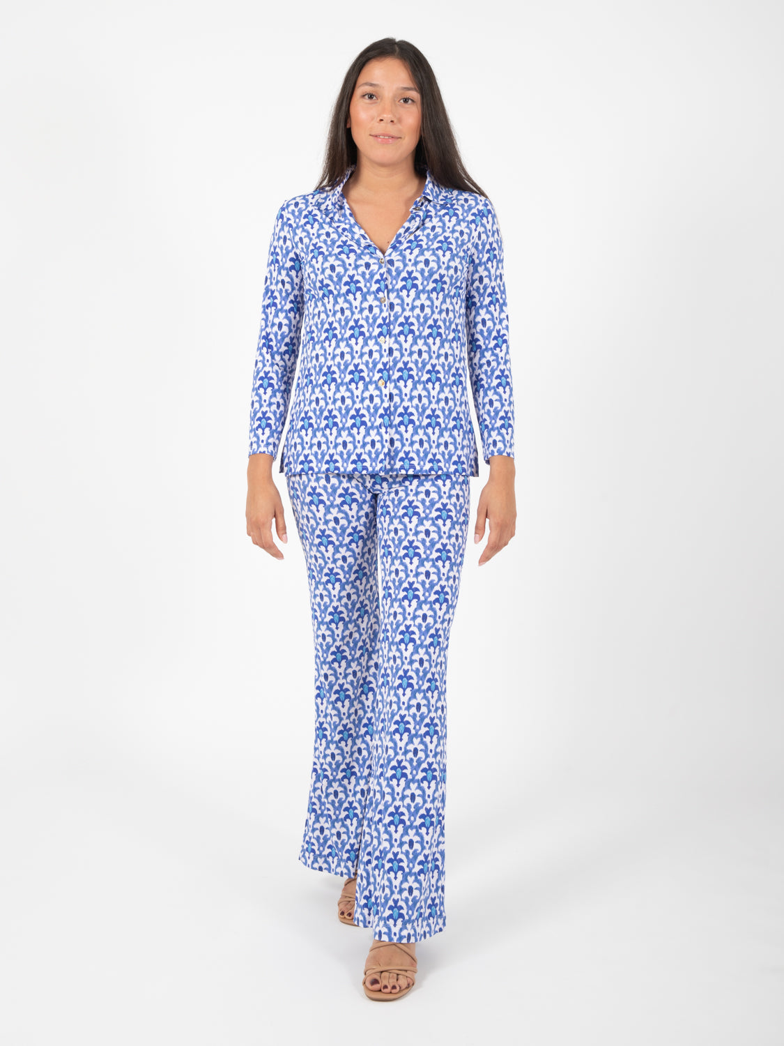 Officinalis jersey shirt blue / white / light blue